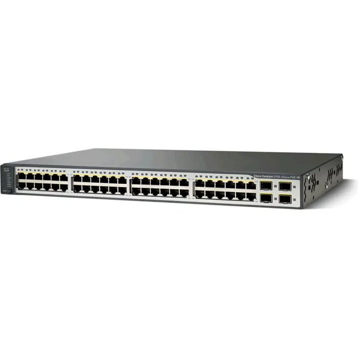 Cisco Catalyst 3750V2 48-Port PoE Layer 3 Switch WS-C3750V2-48PS-S - Refurbished