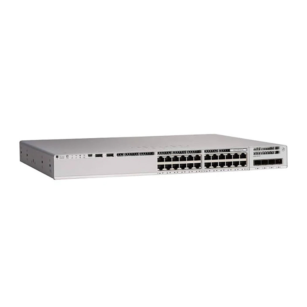 Cisco Catalyst C9200-24P 24-Port PoE+ Switch with Modular Uplinks, StackWise-160, Essentials & Advantage
