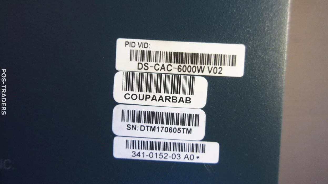 Cisco DS-CAC-6000W V02 AC Power Supply 341-0152-03 - CISCO DS-C9513- Cisco