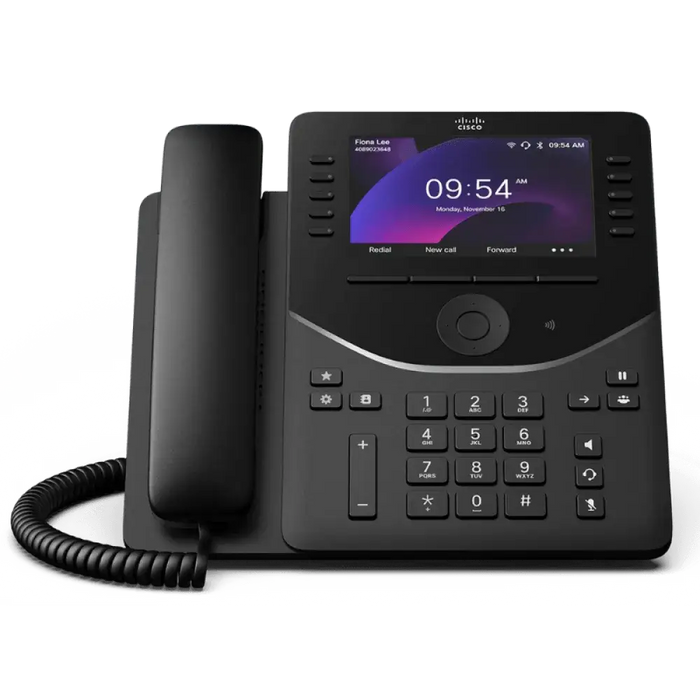 Cisco Desk Phone 9861 IP VoIP Phone Wi-Fi Bluetooth 5" Color LCD DP-9861-K9= - New