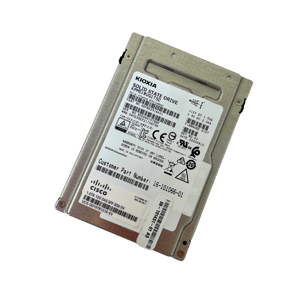 Cisco Enterprise Value 1.92TB MLC SAS 12Gbps SFF 2.5'' Solid State Drive SSD (UCS-SD19TB121X-EV)