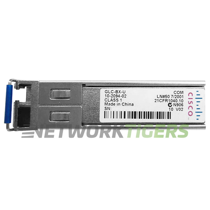 Cisco GLC-BX-U 1GB BASE-BX-U BiDi 1310nm-TX/1490nm-RX 10km DOM SFP Transceiver
