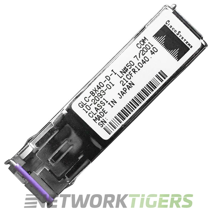 Cisco GLC-BX40-D-I 1GB BASE-BX40-D 1550nm Bi-Directional SMF SFP Transceiver