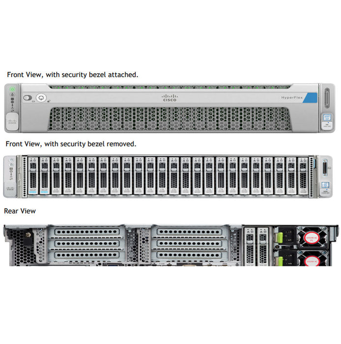 Cisco Hyperflex Hx240C M5 24 Hdd Rack Server Chassis | HX240C-M5SX