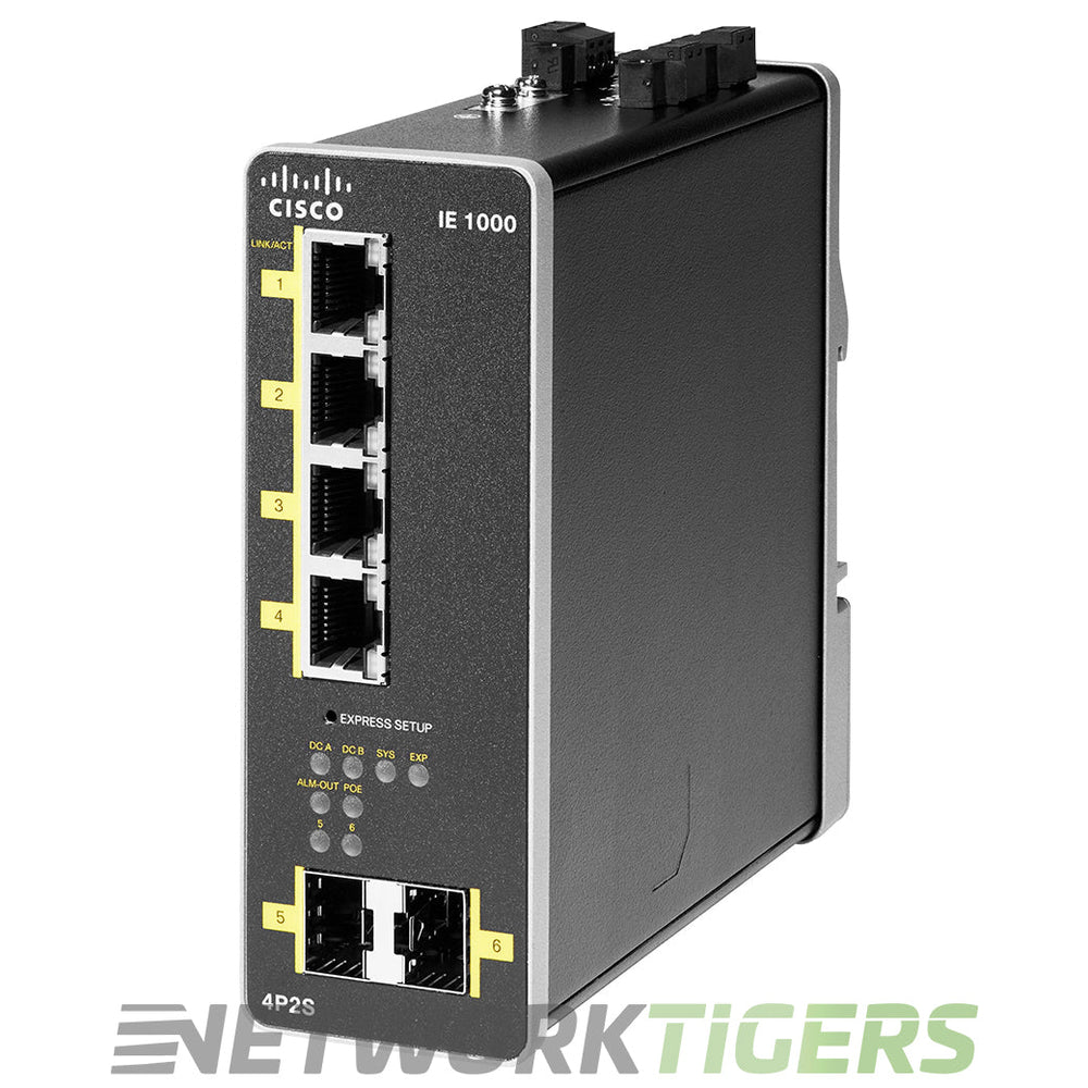 Cisco IE-1000-4P2S-LM IE 1000 Series 4x FE PoE+ RJ45 2x 1GB SFP Switch