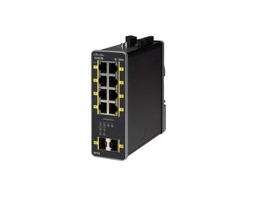 Cisco IE 1000 IE-1000-8P2S-LM 8-Port PoE+ Industrial Ethernet DIN-Rail Switch with 2x 1G SFP