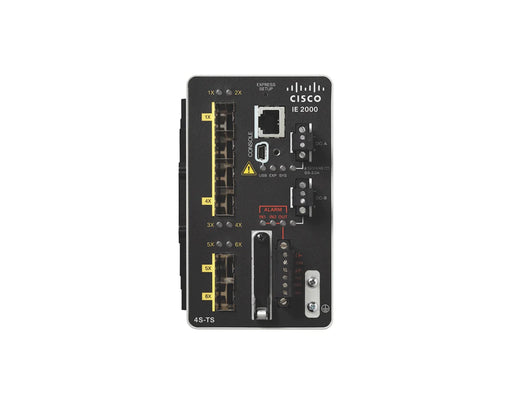 Cisco IE 2000 IE-2000-4S-TS-G-B 4-Port Data Industrial Ethernet DIN-Rail Switch with 2x 1G SFP, LAN Base