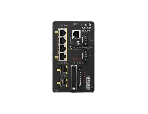 Cisco IE 2000 IE-2000-4TS-B 4-Port Data Industrial Ethernet DIN-Rail Switch with 2x 100M SFP, LAN Base