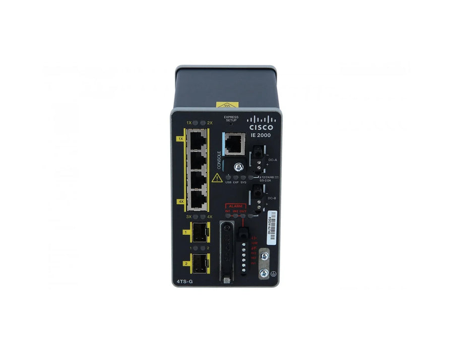 Cisco IE 2000 IE-2000-4TS-G-L 4-Port Data Industrial Ethernet DIN-Rail Switch with 2x 1G SFP, LAN Lite