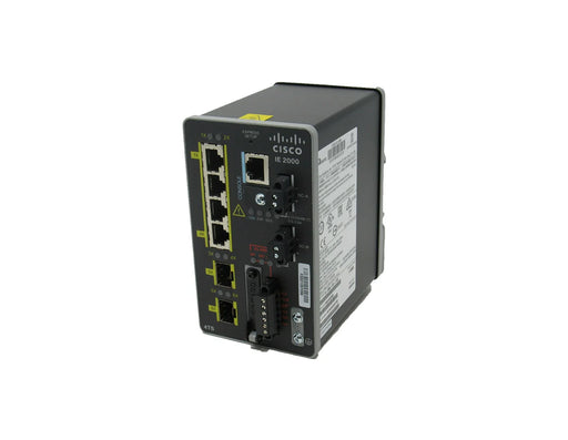 Cisco IE 2000 IE-2000-4TS-L 4-Port Data Industrial Ethernet DIN-Rail Switch with 2x 100M SFP, LAN Lite