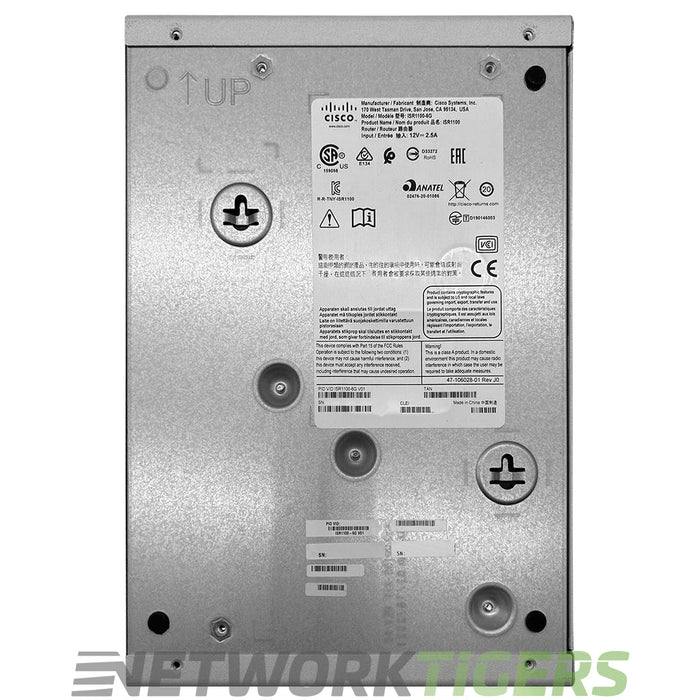Cisco ISR1100-6G ISR 1000 Series 4x 1 Gigabit RJ45 2x 1 Gigabit SFP Router