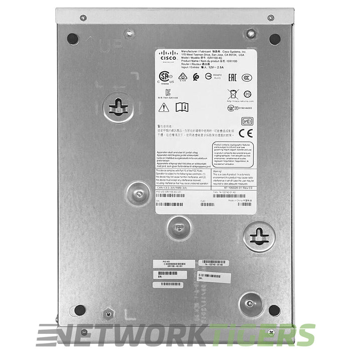 Cisco ISR1100X-4G ISR 1000 Series 4x 1 Gigabit RJ-45 Router