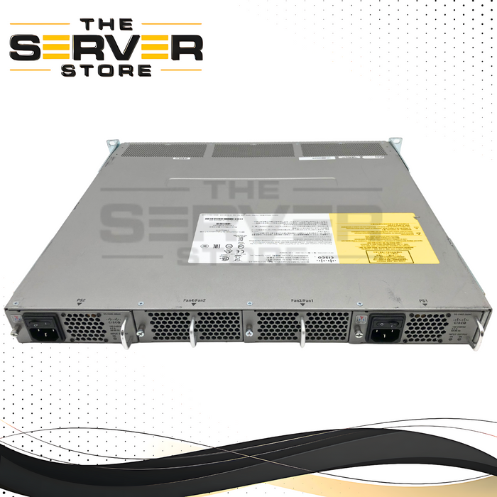 Cisco MDS 9148S Series 48-Port 16 Gigabit (16G) Multilayer Fibre Channel Fabric Switch. Back-to-Front (Power-to-Port) Airflow. P/N: DS-C9148S-K9.