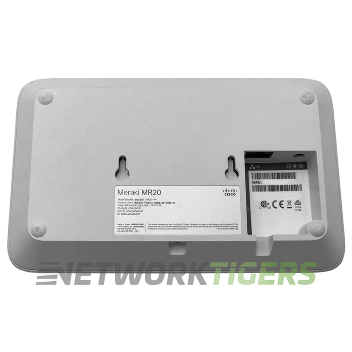 Cisco Meraki MR20-HW Dual-Band 2x2:2 802.11ac Wave 2 MU-MIMO Unclaimed WAP