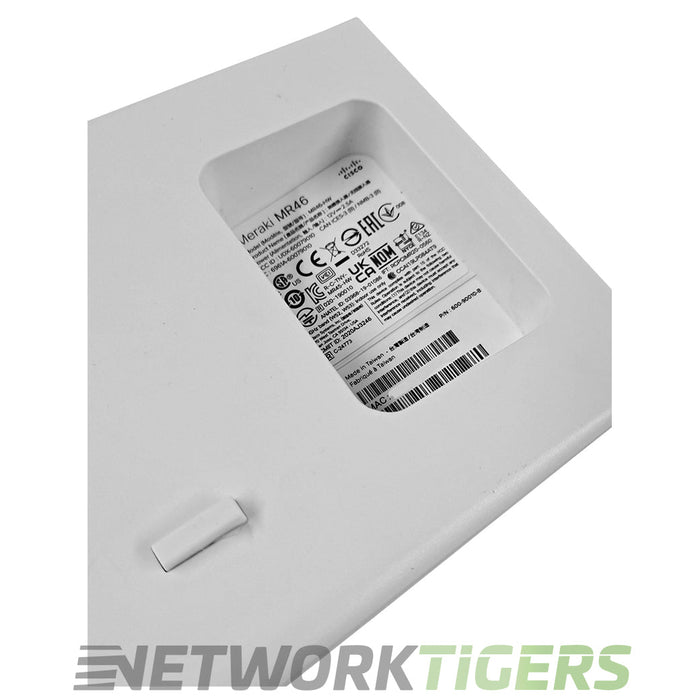 Cisco Meraki MR46-HW Wi-Fi 6 802.11ax Internal Ant Unclaimed (With Mounts) WAP