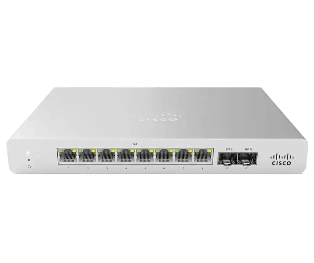 Cisco Meraki MS120-8-HW 8-Port GbE Cloud Managed L2 Switch 2x SFP Uplink - New