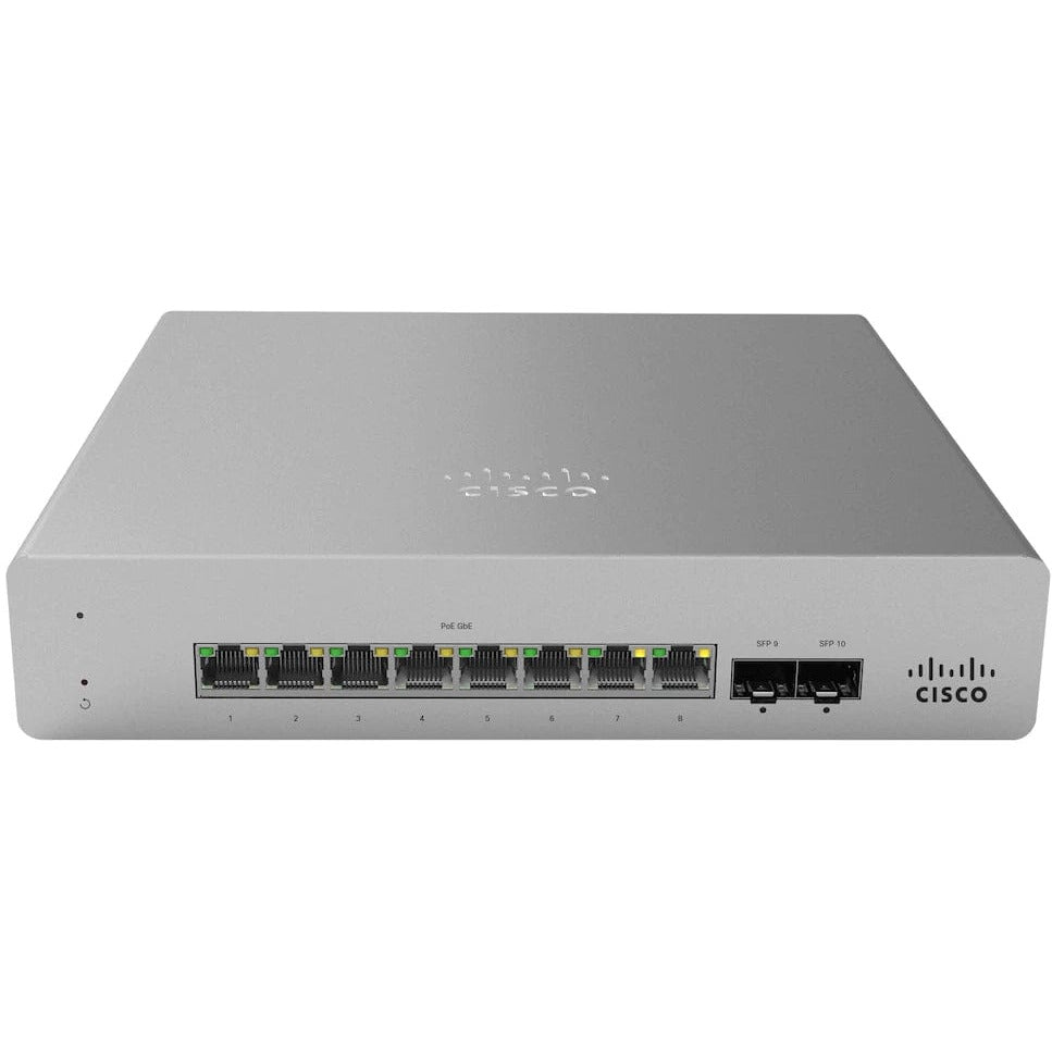 Cisco Meraki MS120 8 Port Cloud Managed PoE Gigabit Switch  - MS120-8LP-HW - Refurbished