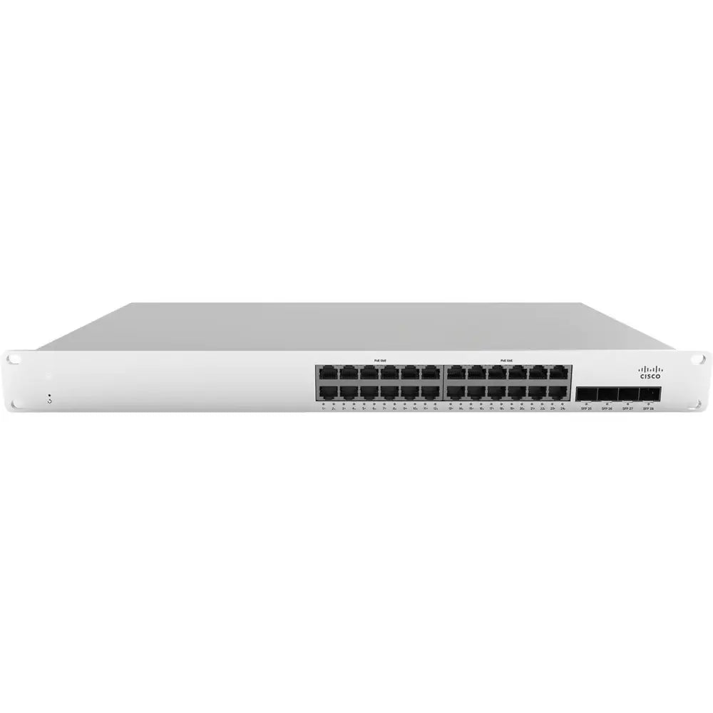 Cisco Meraki MS210-24P-HW 24-Port PoE+ Cloud Managed Gigabit Switch 370W 4x SFP - New