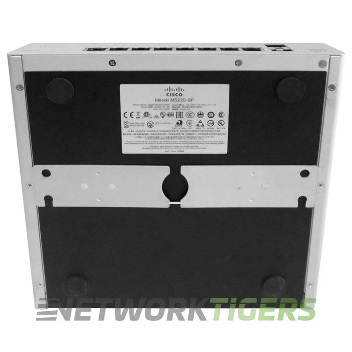 Cisco Meraki MS220-8P-HW 8x 1GB PoE+ RJ45 2x 1GB SFP+ Unclaimed Switch