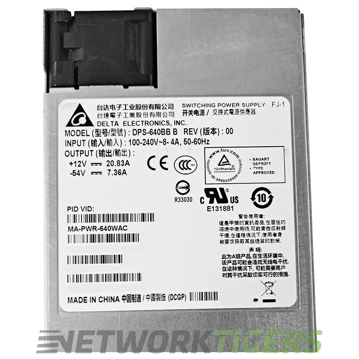 Cisco Meraki MS250 Series MA-PWR-640WAC PoE 640W AC Switch Power Supply