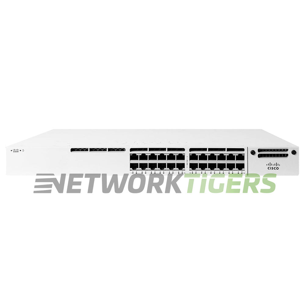 Cisco Meraki MS390-24P-HW 24x 1GB PoE+ RJ45 1x Exp Mod Slot Unclaimed Switch