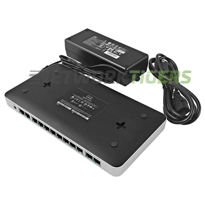 Cisco Meraki MX65-HW 250 Mbps 10x 1 GB RJ45 LAN Unclaimed Firewall w/Adapter