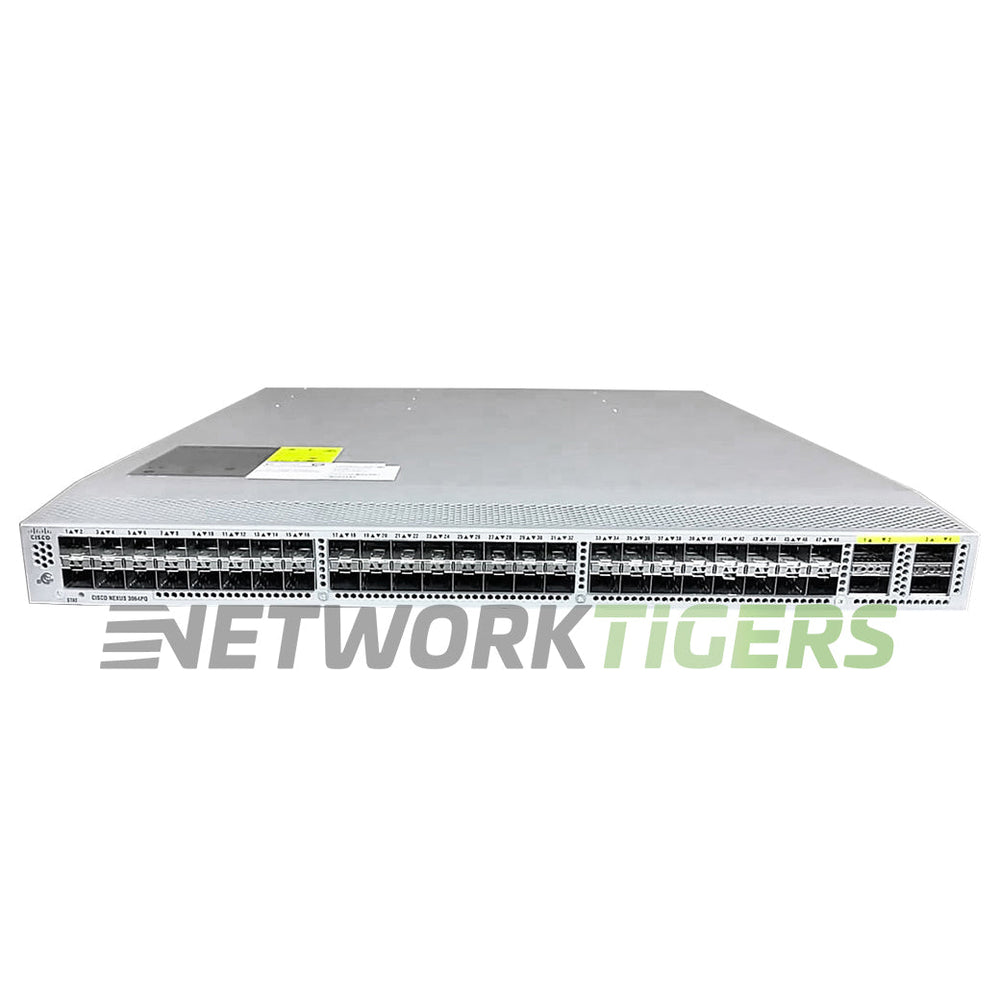 Cisco N3K-C3064PQ-10GE 48x 10GB SFP+ 4x 40GB QSFP+ Front-to-Back Airflow Switch