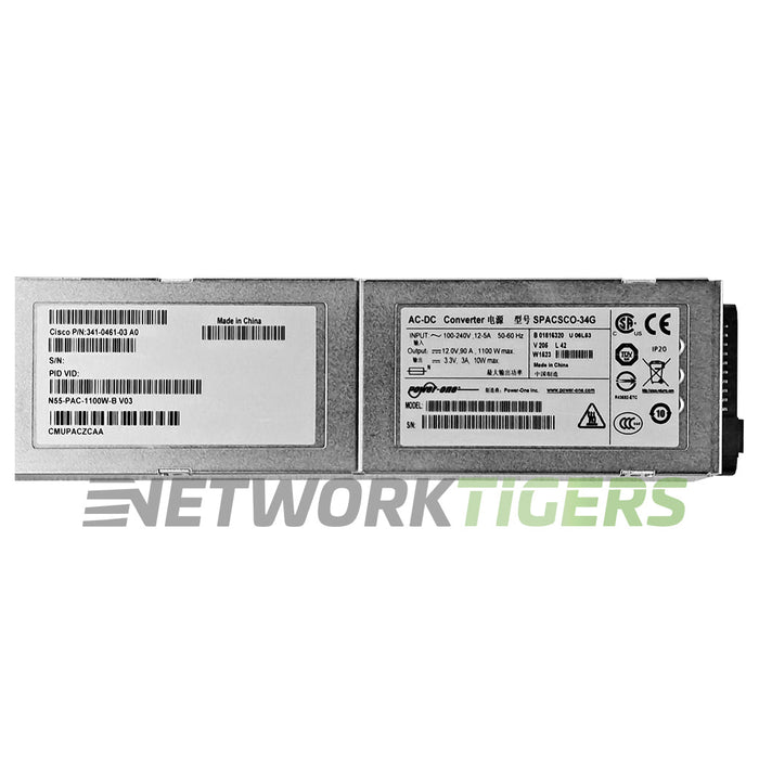Cisco N55-PAC-1100W-B 1100W AC Front-to-Back Air (Port Side Intake) Power Supply