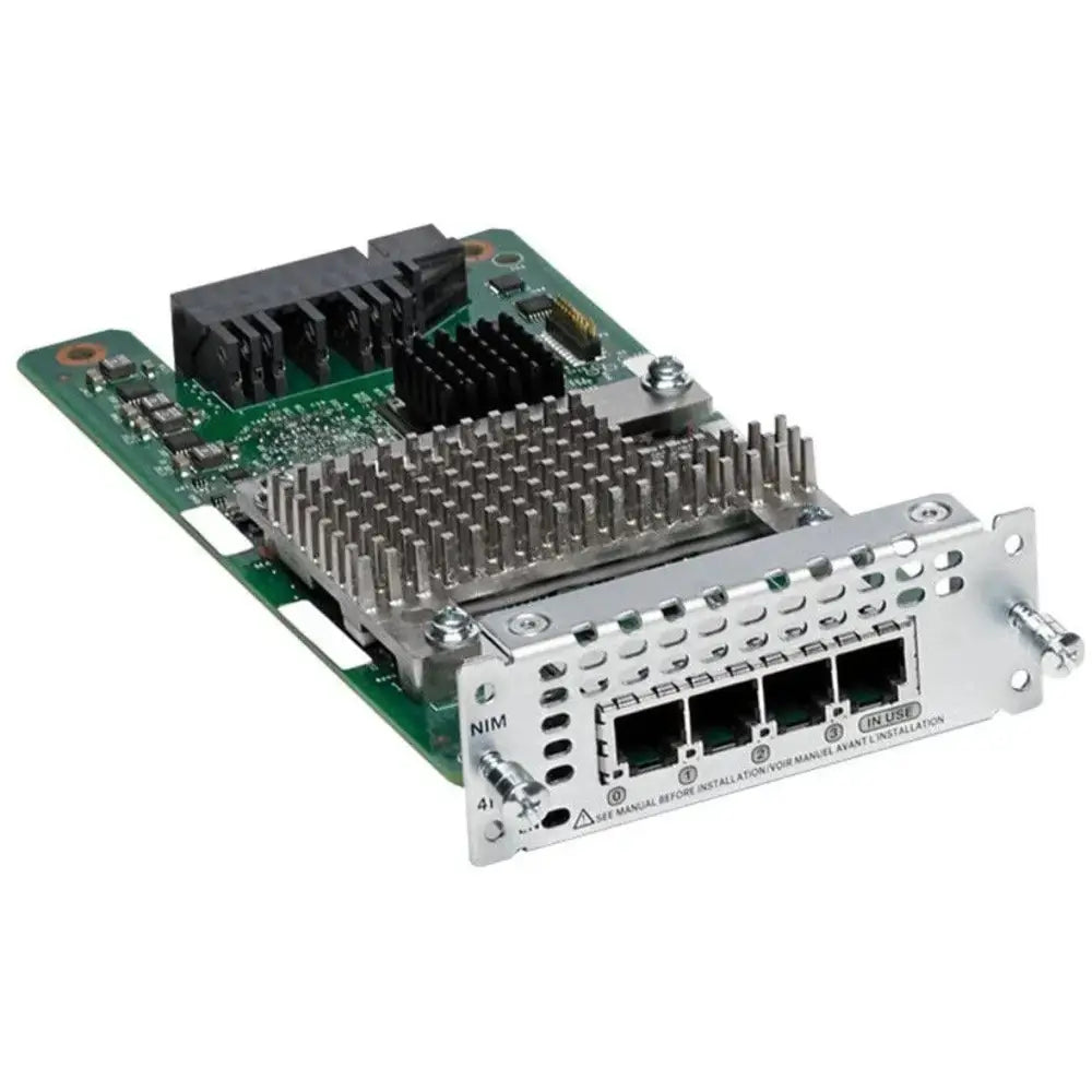 Cisco NIM-4FXSP 4-Port FXS/FXS-E/DID Voice Module for ISR 4000 Series - Refurbished