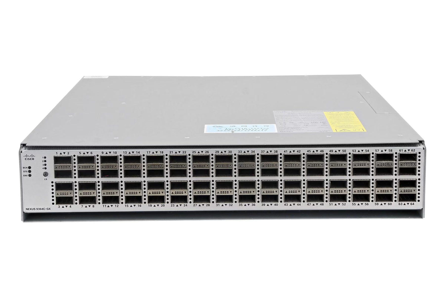 Cisco Nexus 9364C-GX 64-Port 400GbE QSFP-DD Layer 3 Managed Data Center Switch - N9K-C9364C-GX