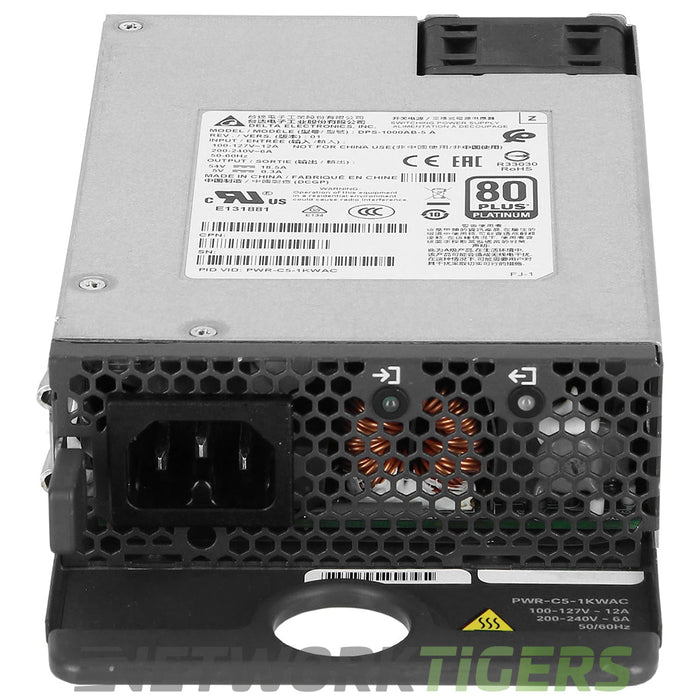 Cisco PWR-C5-1KWAC Catalyst 9200 Series 1000W AC Switch Power Supply