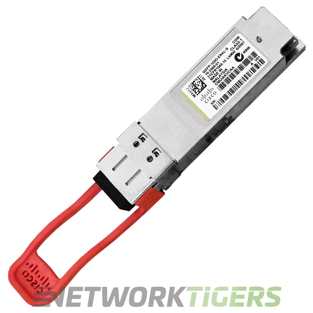 Cisco QSFP-100G-ER4L-S 100GB BASE-ER4 1309nm SMF LC QSFP28 Transceiver