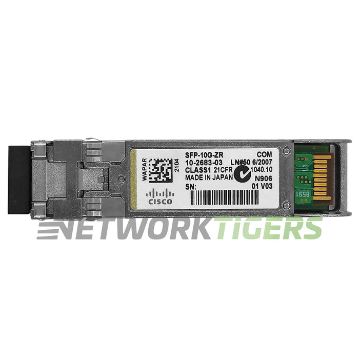 Cisco SFP-10G-ZR 10GB BASE-ZR 1550nm SMF Duplex LC 80km DOM SFP+ Transceiver