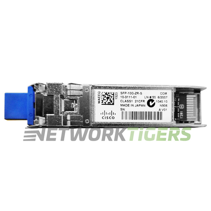 Cisco SFP-10G-ZR-S 10 Gigabit BASE-ZR for SMF S-Class Optical SFP+ Transceiver