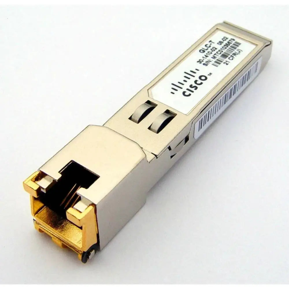Cisco SFP-GE-T 1000BASE-T Copper RJ-45 SFP Transceiver Module - Refurbished