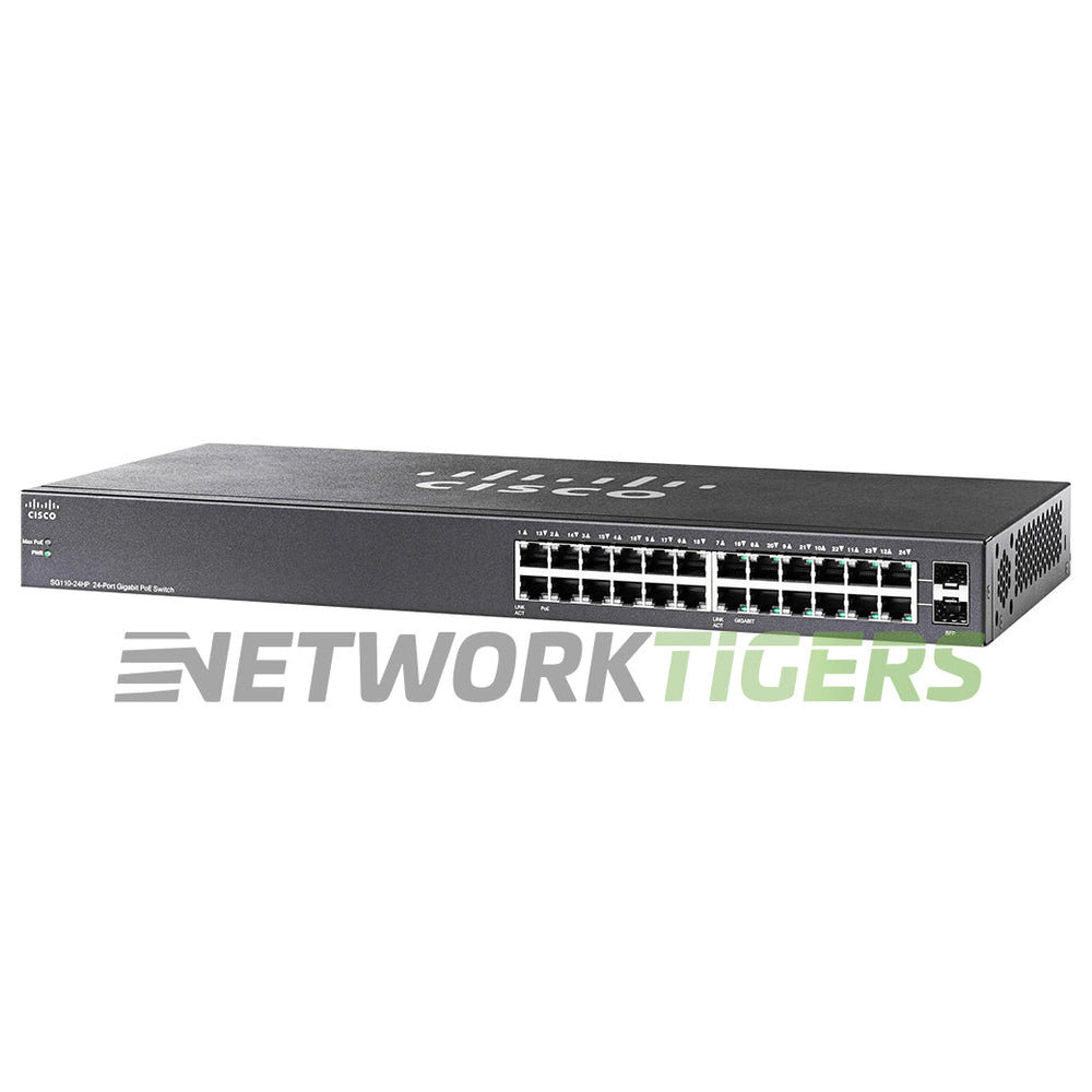 Cisco SG110-24HP-NA 110 Series 24x 1GB RJ45 (12x PoE) 2x 1GB Combo Switch