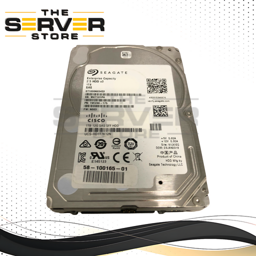 Cisco Seagate 1TB 7.2K 12Gb/s SAS 2.5" Enterprise HDD ST1000NX0453 UCS-HD1T7K12N