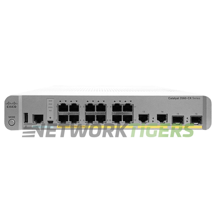 Cisco WS-C3560CX-12PC-S Catalyst 3560CX 12x 1GB PoE+ RJ45 2x SFP 2x RJ45 Switch
