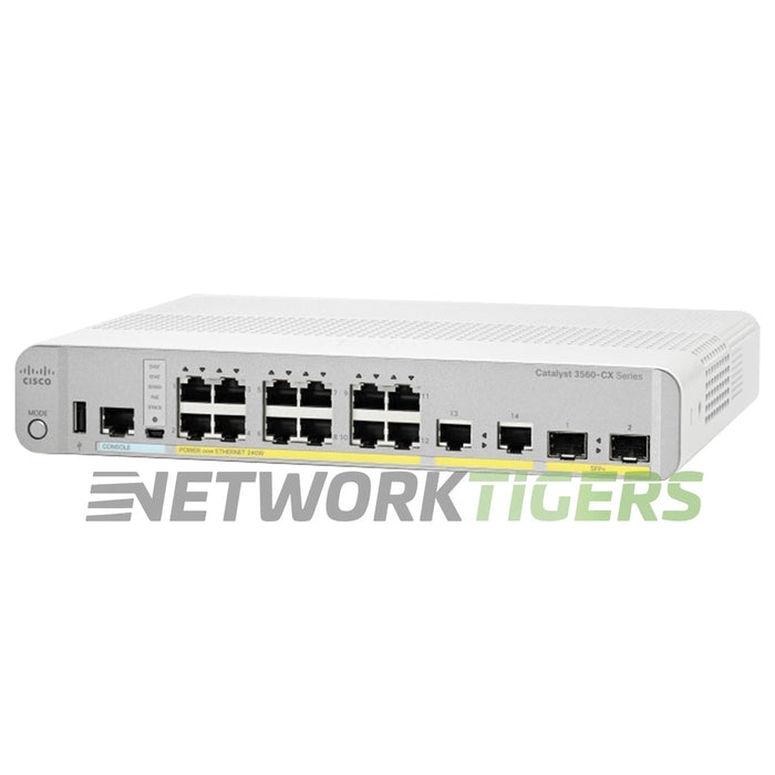 Cisco WS-C3560CX-12PC-S Catalyst 3560CX 12x 1GB PoE+ RJ45 2x SFP 2x RJ45 Switch