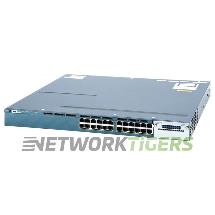 Cisco WS-C3560X-24P-E Catalyst 3560X 24x 1GB PoE+ RJ45 1x Exp Mod Slot Switch