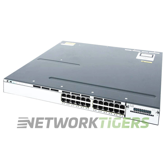 Cisco WS-C3750X-24P-L Catalyst 3750X 24x 1GB PoE+ RJ45 1x Module Slot Switch