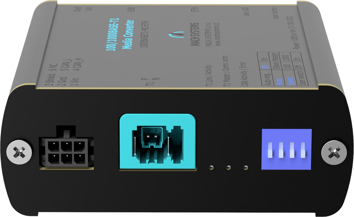 100/1000 BASE-T1 to Ethernet Converter (TE MATEnet)