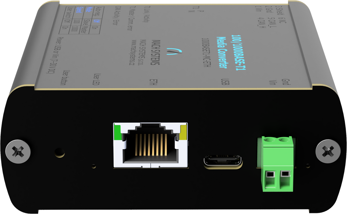 100/1000 BASE-T1 to Ethernet Converter (TE MATEnet)