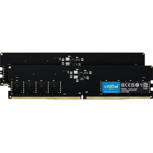 Crucial 32GB (2 x 16GB) DDR5 SDRAM Memory Kit   For Motherboard   32 GB (2 x 16GB)