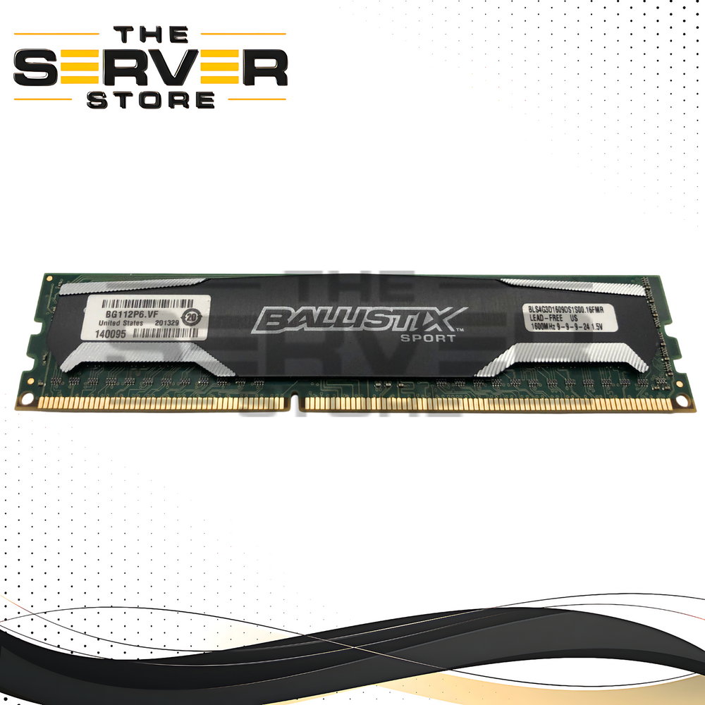 Crucial Ballistix Sport 4GB DDR3 1600MHz PC3-12800 RAM BLS4G3D1609DS1S00.16FMR