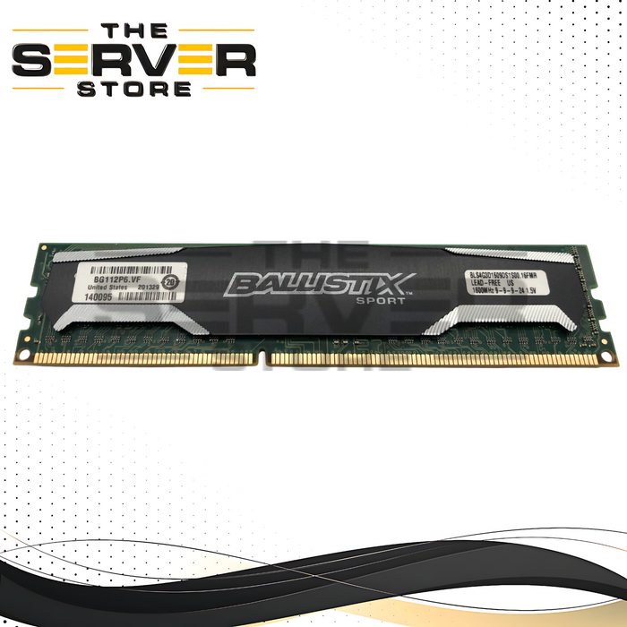 Crucial Ballistix Sport 4GB DDR3 1600MHz PC3-12800 RAM BLS4G3D1609DS1S00.16FMR