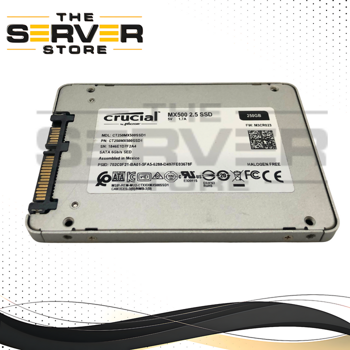 Crucial MX500 250GB 2.5" SATA III 6Gb/s 3D NAND Internal SSD CT250MX500SSD1