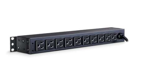 CyberPower PDU15M2F10R Metered PDU, 15A 120V, 1U 12-Outlet NEMA 5-15R, New