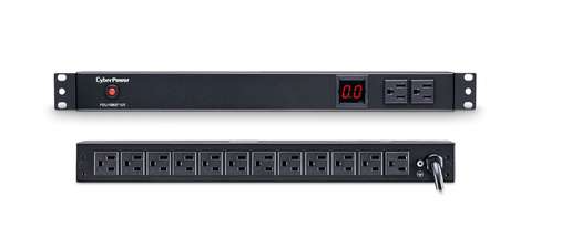 CyberPower PDU15M2F12R Metered PDU, 15A 120V, 1U 14-Outlet NEMA 5-15R, New