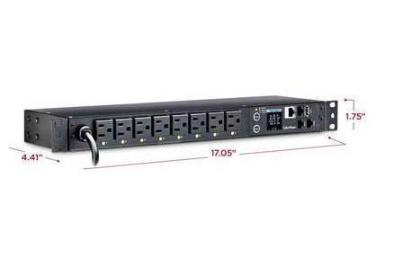 CyberPower PDU41001 Switched PDU, 15A 120V, 8-Outlet NEMA 5-15R, 3-Year Warranty, New